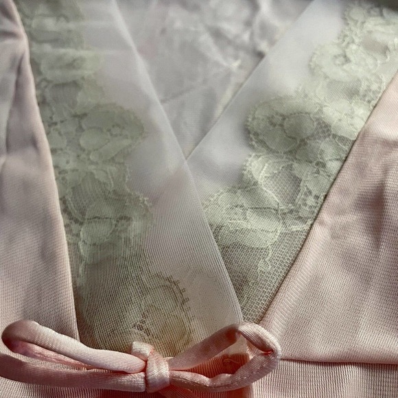 Vintage Vanity Fair Maxi Robe Size 34 Pink NWT Deadstock 60s 70s Retro G… - Picture 3 of 10